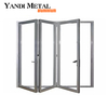 Modern wholesale double glazing large powder coated aluminum folding doors