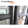 New design aluminum frame double glass swing inside opening window safety glass aluminum sliding window