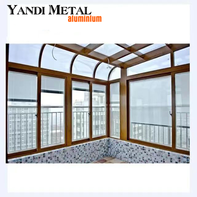 High quality factory unique design entrance Sliding aluminum door Glass door frame door