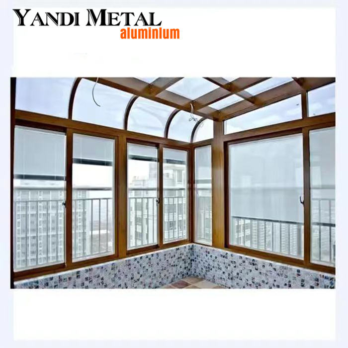 High quality factory unique design entrance Sliding aluminum door Glass door frame door