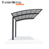 Carport solar aluminum waterproof with glass roof aluminum carport manufacturers