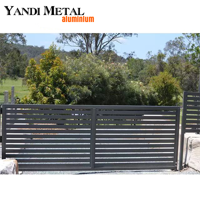 Easy to assemble classic design galvanized steel full privacy modern security fence