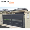 Top quality simple design Villa Security entrance Sliding driveway aluminum door Electric system privacy door