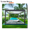 High quality aluminum louver roof powder coating louver roof aluminum gazebo Garden aluminum gazebo
