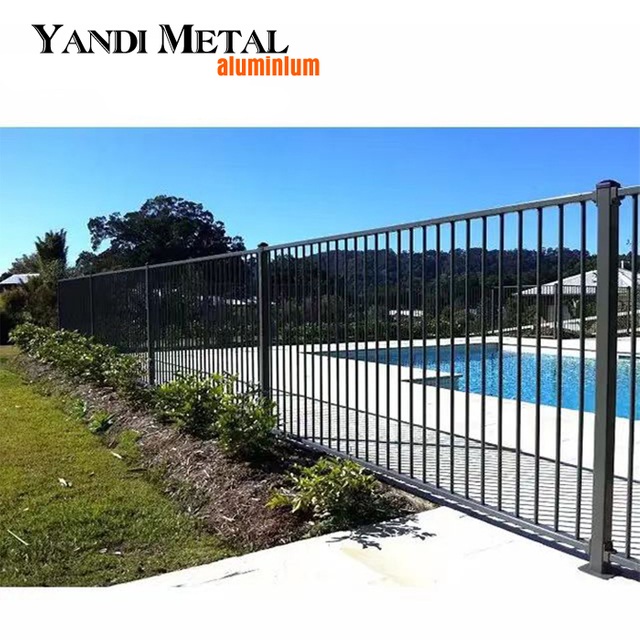 Custom pool privacy screen Heavy duty garden metal aluminum fence
