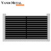 Aluminum louver garden fence panels designed for professional private metal modern slatted fence heavy duty horizontal fence