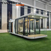 Luxury steel structure mobile prefabricated houses Modern outdoor luxury space Capsule Resort Small family