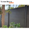 Uv-proof Wpc garden fence Outdoor garden house fence plate aluminum column wood plastic composite garden fence layer design