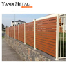 High quality decorative garden patio house fence semi or full privacy Wpc composite wood fence panels