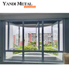 Double glazing aluminum casement window Aluminum frame sliding window upward safety aluminum window