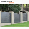 Aluminum Privacy fence Commercial modern garden fence outdoor from Yandi factory, durable quality