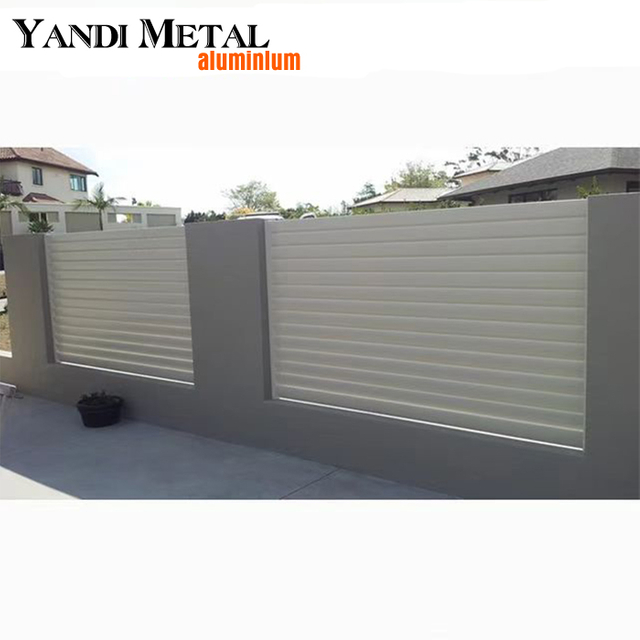 Modern Design Garden fence Cheap Privacy Aluminum fence Customer designs decorative powder-coated aluminum fence