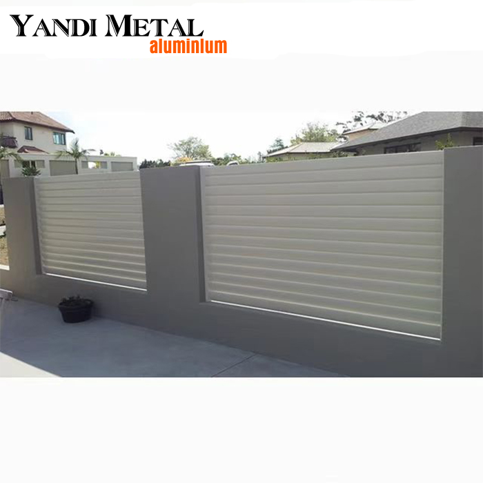 Modern Design Garden fence Cheap Privacy Aluminum fence Customer designs decorative powder-coated aluminum fence
