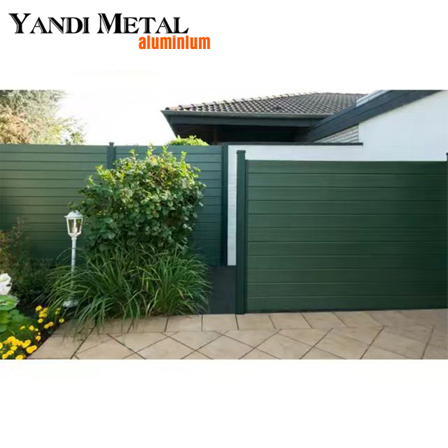 Hot selling Black aluminum fence Residential Security fence Fence Garden WPC aluminum fence panel
