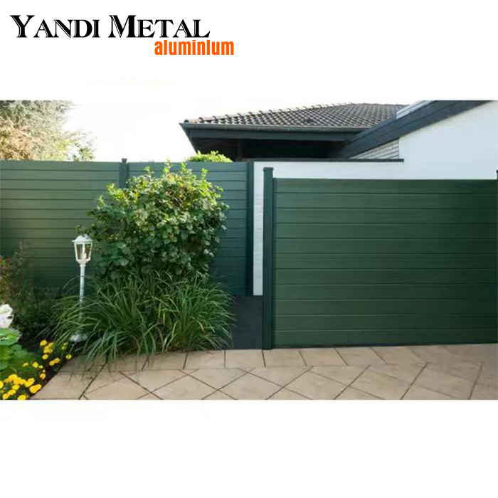 Hot selling Black aluminum fence Residential Security fence Fence Garden WPC aluminum fence panel