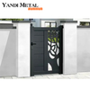 Custom modern design aluminum fencing and house gates 6063 T5 aluminum gates