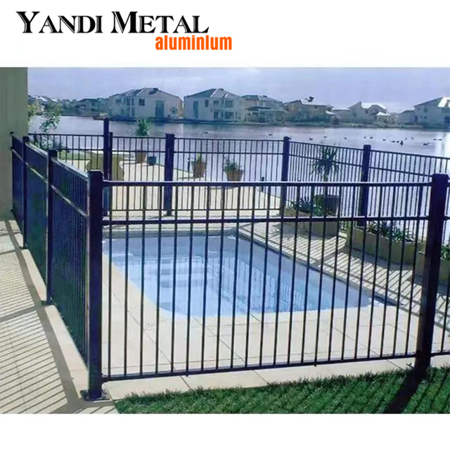 Modern design Modular fence Aluminum metal horizontal patio privacy slatted fence panel outdoor garden fence