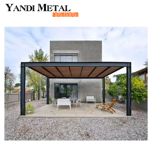 Hot selling new pergola aluminum outdoor shade shutters pergola roof shutters waterproof