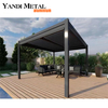 Louver pergola aluminum outdoor electric outdoor waterproof easy assembly aluminum louver pergola