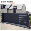 Automatic electric driveway sliding door Decorative metal front door laser cut aluminum fence panel house door