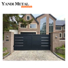 Hot selling welded aluminum door fence panel Aluminum privacy Villa sliding driveway family door