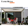Best-selling electric aluminum framed louvered pergola with roofed aluminum pergola for outdoor gardens