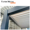 Garden gazebo with LED lights Outdoor electric biogas forest blinds gazebo Aluminum roof