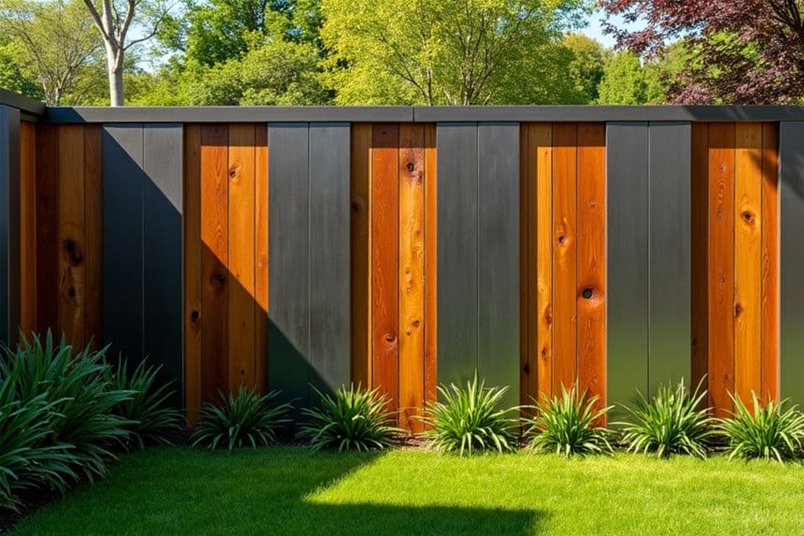 Hybrid Custom Fences Combining Aluminum, WPC, and Decorative