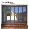 Yandi Thermal insulation system double triple glass aluminum sliding folding screen door