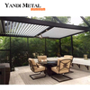 High quality custom aluminum Modern design bioclimatic mobile aluminum louver pergola
