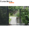 Outdoor metal aluminum welded fence door Villa home powder paint security outside entrance aluminum door