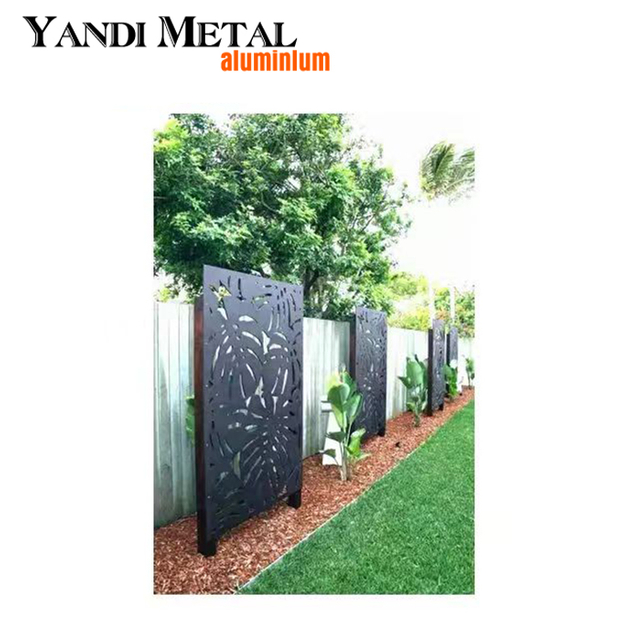 Custom aluminum laser cutting outdoor screen metal fence panel 6000 series aluminum laser cutting screen