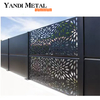 Modern design Custom aluminum fence decoration DIY garden privacy metal screen Aluminum laser cut screen