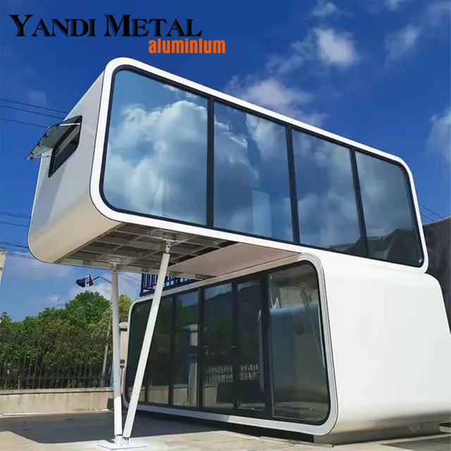 Custom color modern design luxury Container Villa Capsule hotel light steel structure intelligent system capsule room