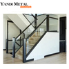 Frameless aluminum deck glass railing Aluminum glass railing support column System Balcony u access glass railing