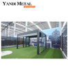 Modern retractable custom sized outdoor gazebo aluminum louvers wedding stand outdoor