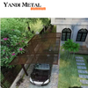 Modern outdoor louvers aluminum carport patio hard top parking garage polycarbonate roof aluminum carport