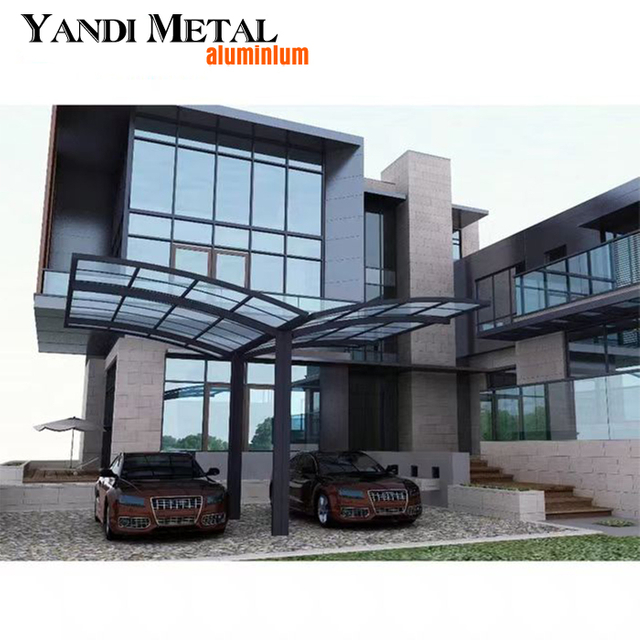 Easy to assemble polycarbonate shed aluminum pergola parking garage aluminum freestanding shed