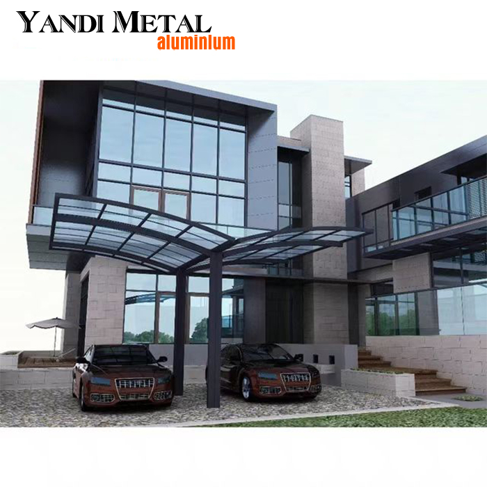 Easy to assemble polycarbonate shed aluminum pergola parking garage aluminum freestanding shed