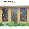 Custom style Aluminum Laser Cutting pergana Screen Panel Laser cutting Privacy screen Durable metal laser cutting screen
