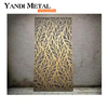 Decorative outdoor laser cut aluminum metal garden privacy folding screen perforated metal screen panel