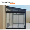 Garden Aluminum alloy solarium Retractable aluminum glass solarium for solarium Aluminum frame glass solarium