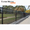 Outdoor garden and home with black fence aluminum alloy fence panels and aluminum metal fence