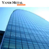 Modern style building waterproof glass aluminum facade combined glass wall clad aluminum curtain wall system