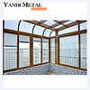High quality aluminum Hurricane impact energy saving design double folding exterior balcony aluminum glass sliding folding patio doors
