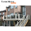 Modern design Stair Glass Aluminum handrails Aluminum deck stair handrails Accessories Balcony handrails and railings