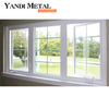 Fashion style factory direct double glazed aluminum balcony vertical casement window