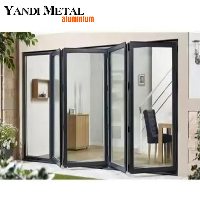European decoration large space low degree glass aluminum door swing aluminum insulation hot