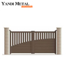 Top quality simple design Villa Security entrance Sliding driveway aluminum door Electric system privacy door
