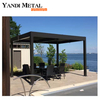 High quality aluminum louver roof powder coating louver roof aluminum gazebo Garden aluminum gazebo